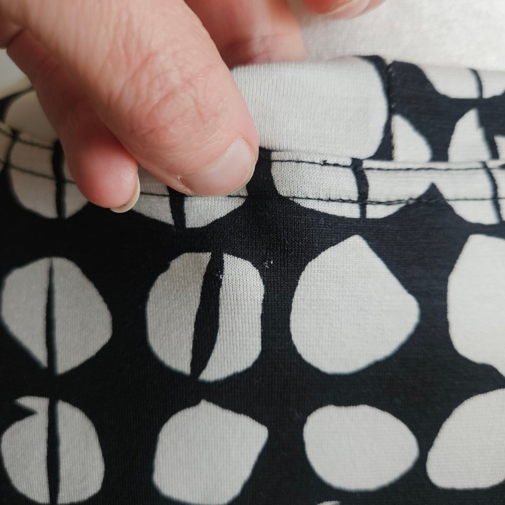 Sno Skins Dress Size M Black White‎ Minimalist Geometric Stretchy Jersey Knit - Picture 5 of 11